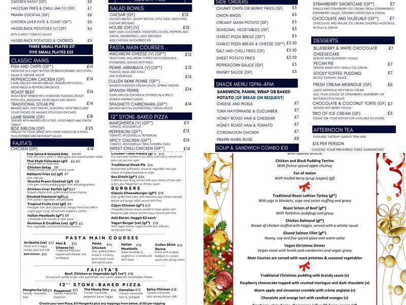 108 Bar & Restaurant Menu