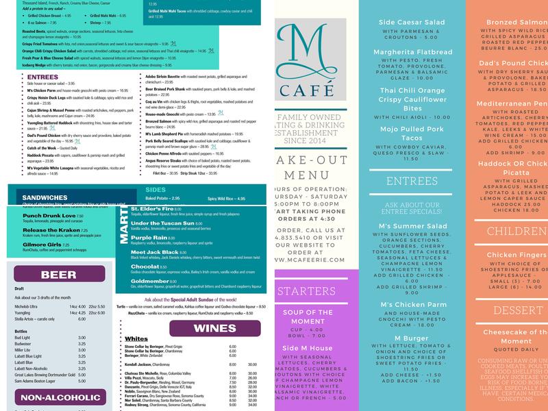M Café Menu