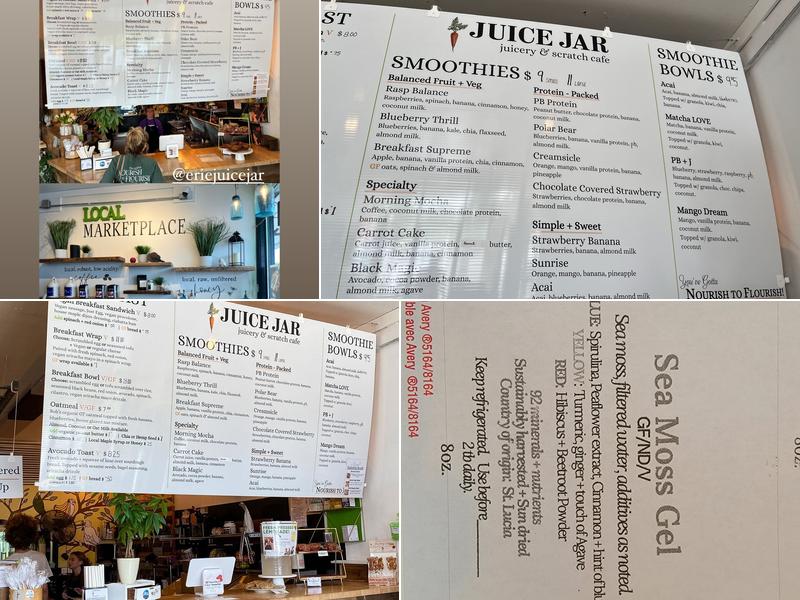 The Juice Jar Menu
