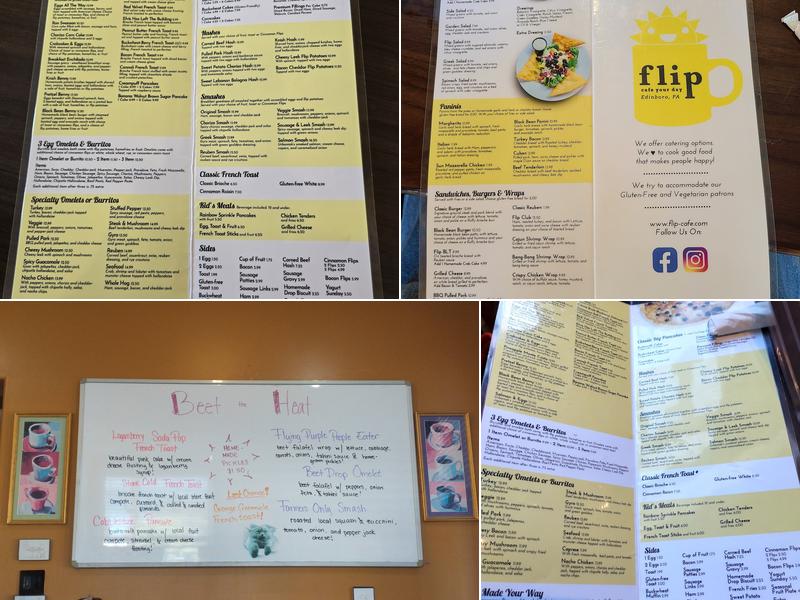 Flip Cafe Menu