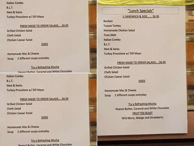 Rose Garden Cafe Menu