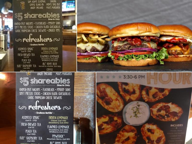 Max & Erma's Menu