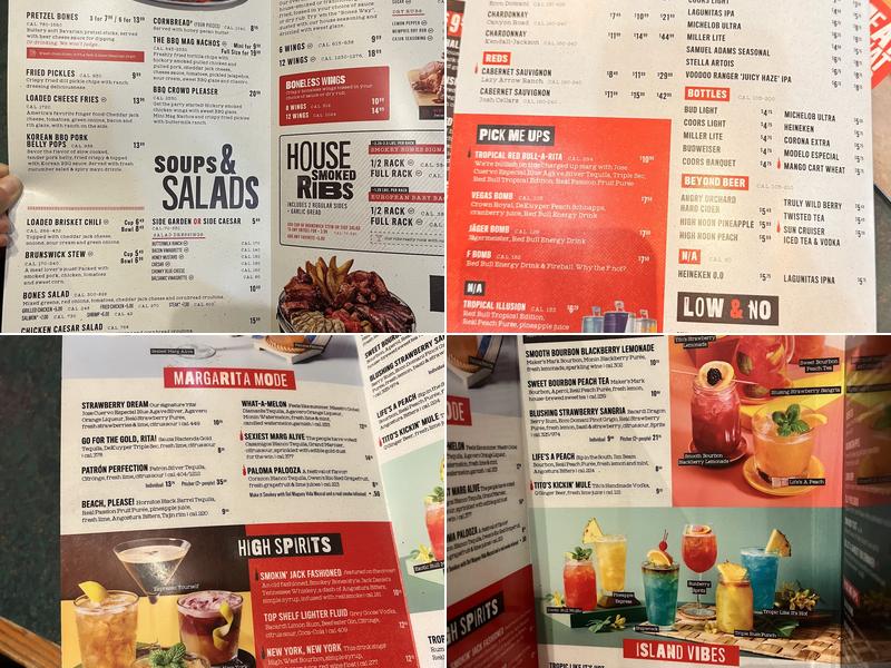 Smokey Bones Erie Menu
