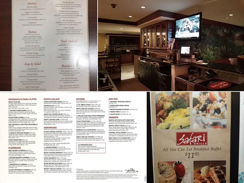 Garden Grille Restaurant Menu