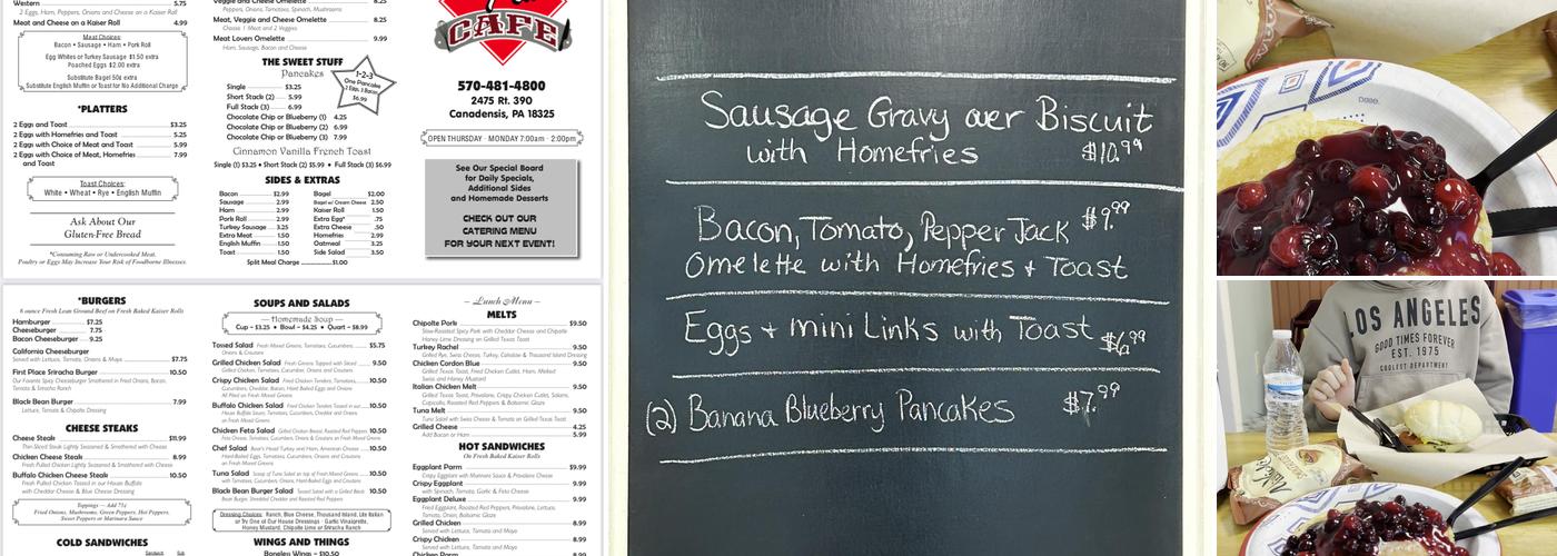 First Place Cafe Menu