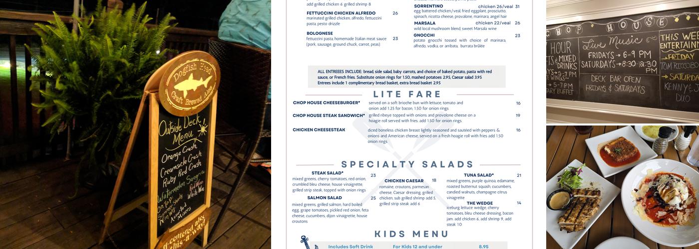 Gresham's Chop House Menu