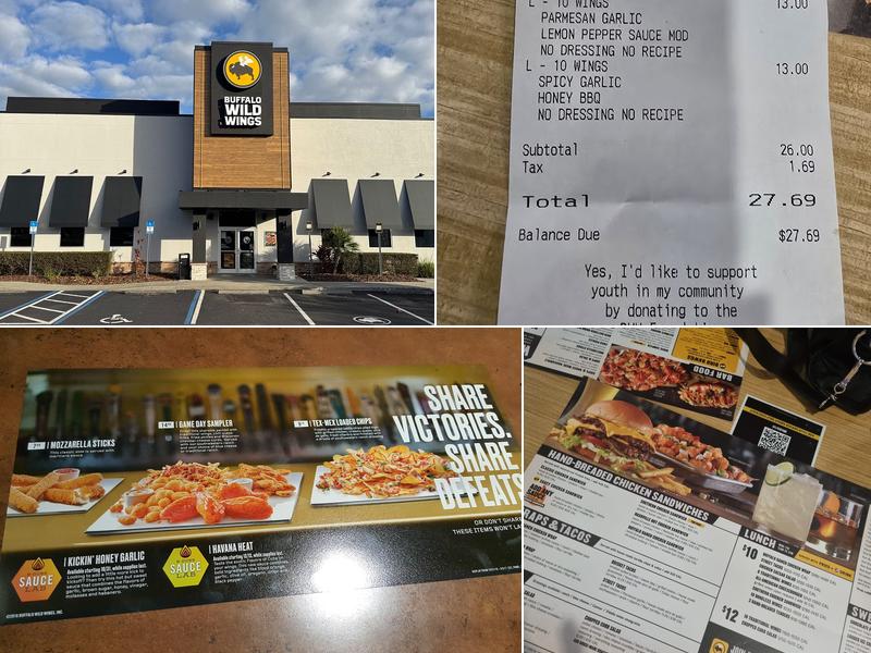 Buffalo Wild Wings Menu