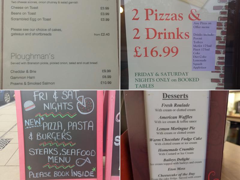 Reflections Bistro Menu