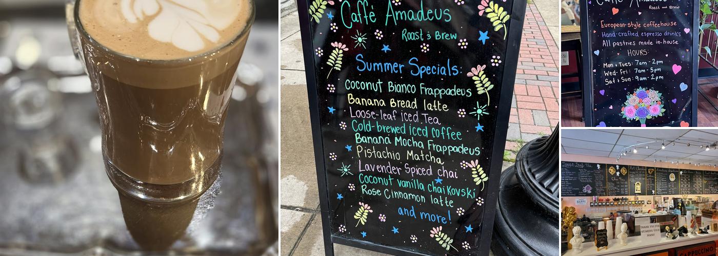 Caffè Amadeus Roast & Brew Menu