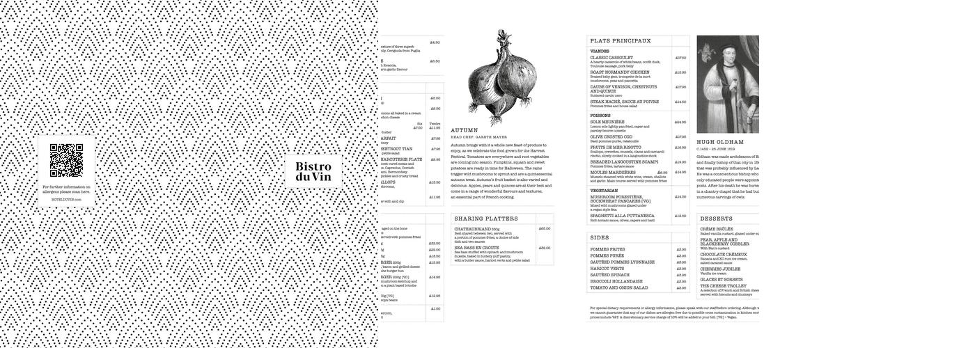 Bistro du Vin Exeter Menu
