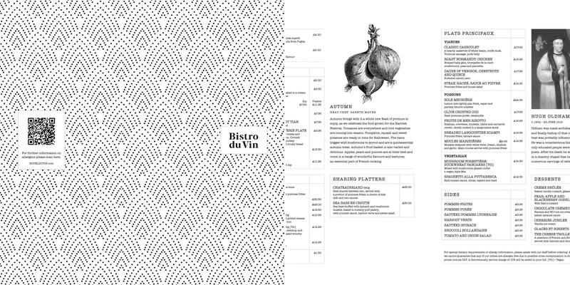 Bistro du Vin Exeter Menu