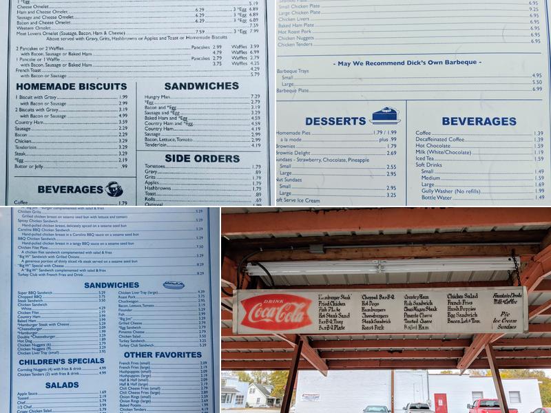 Dick's Drive In Menu