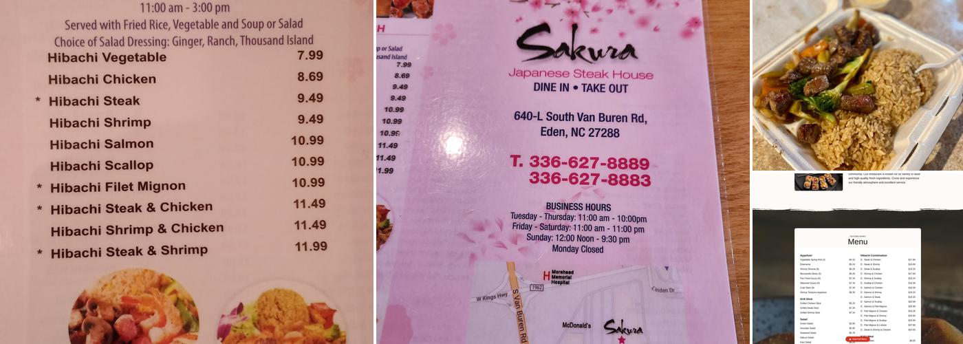 Sakura Menu