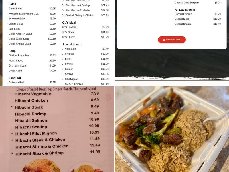 Sakura Menu