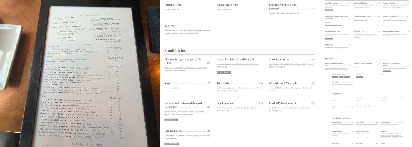 Revival Kitchen and Bar Menu