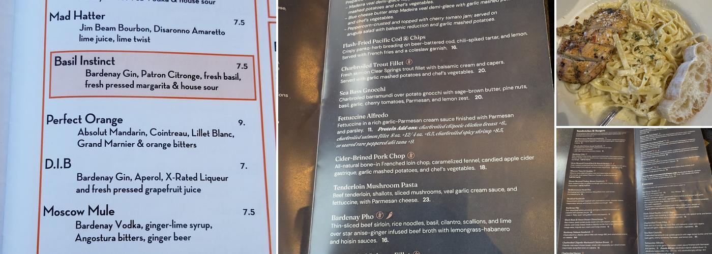 Bardenay Restaurant & Distillery | Eagle Menu