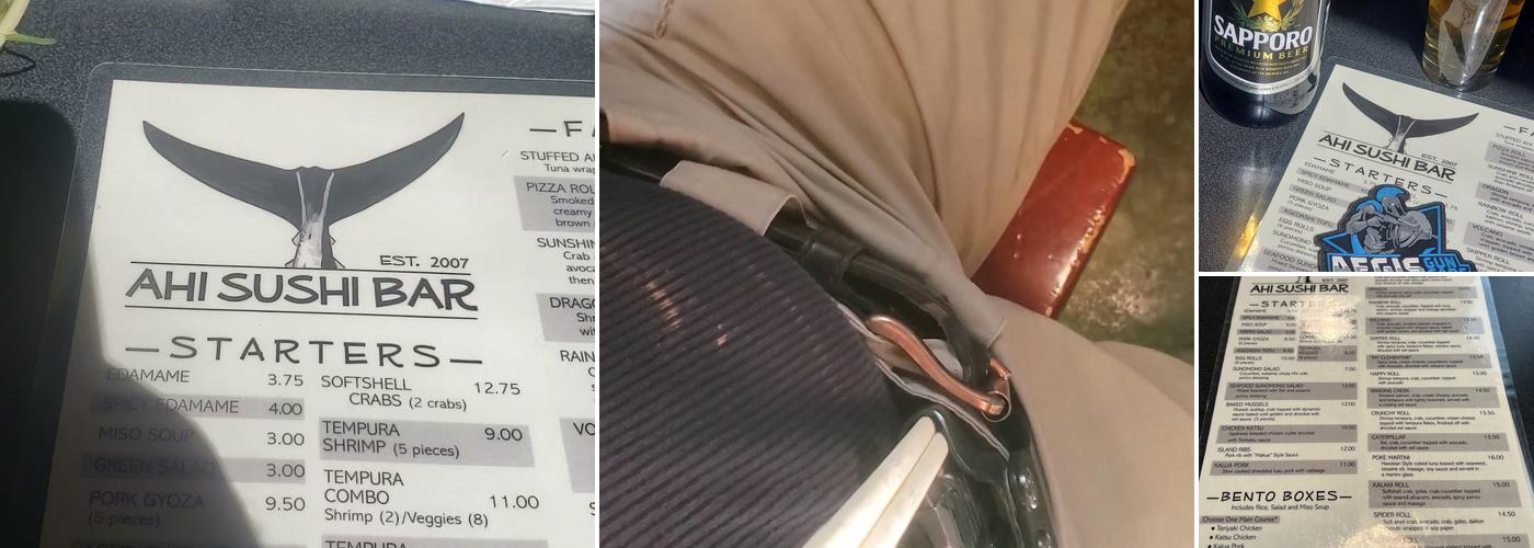 Ahi Sushi Bar Menu