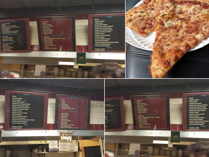 Tower Style Pizza Menu