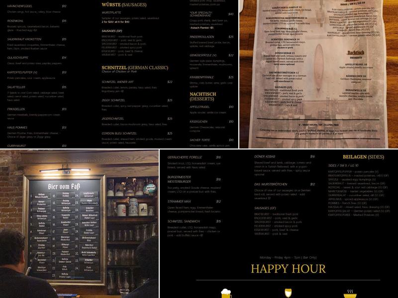 Brauhaus Schmitz Menu