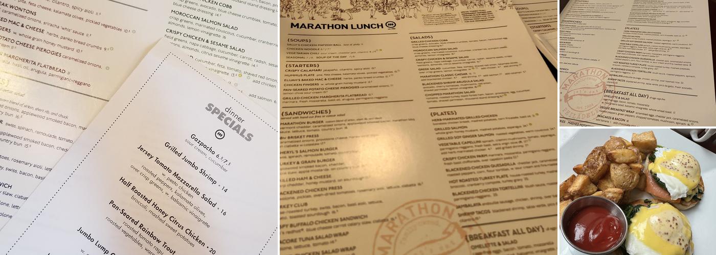 Marathon Grill Menu