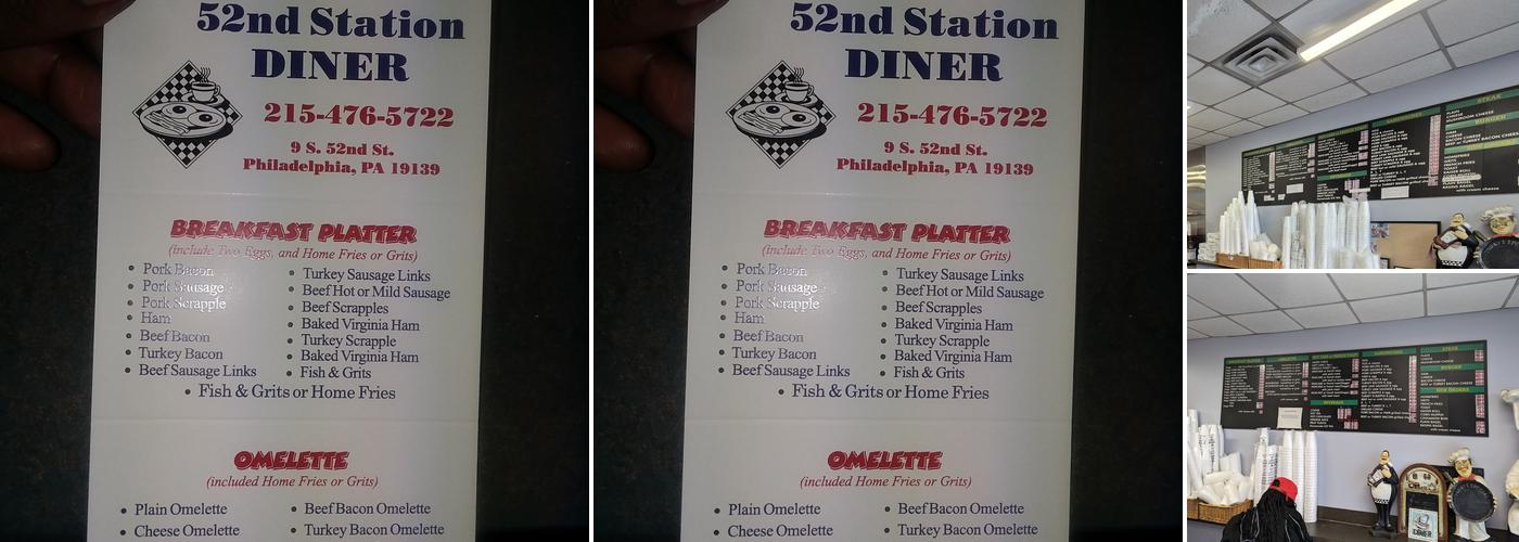 Station Diner Menu