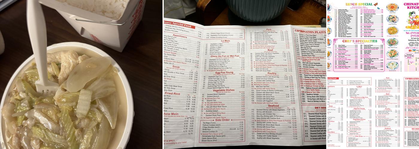 Chinatown Kitchen Menu