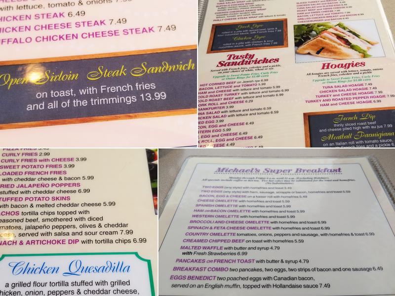 Michael's Family Restaurant & Diner Menu