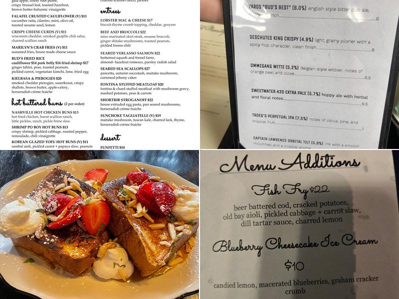 Bud & Marilyn's Menu