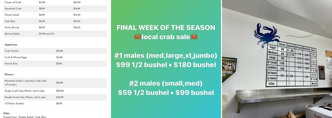 Blue Crab House Menu