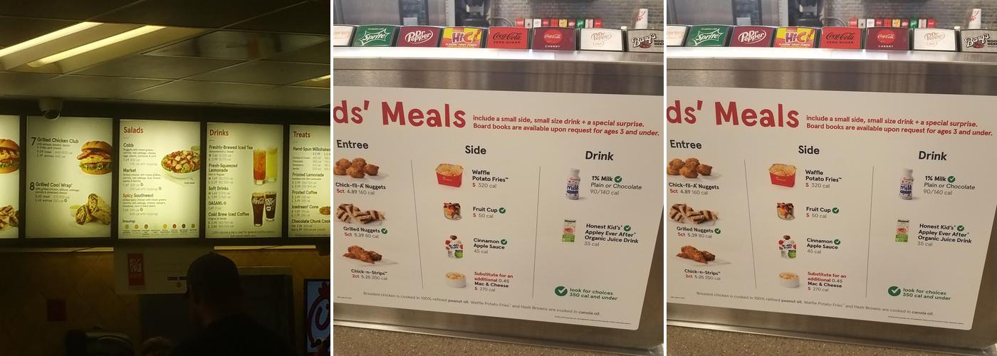 Chick-fil-A Menu