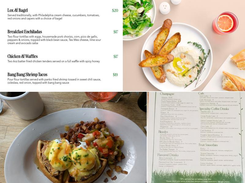Green Eggs Café Menu
