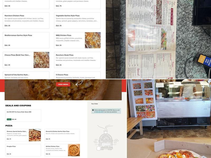 Pizza Romano Menu