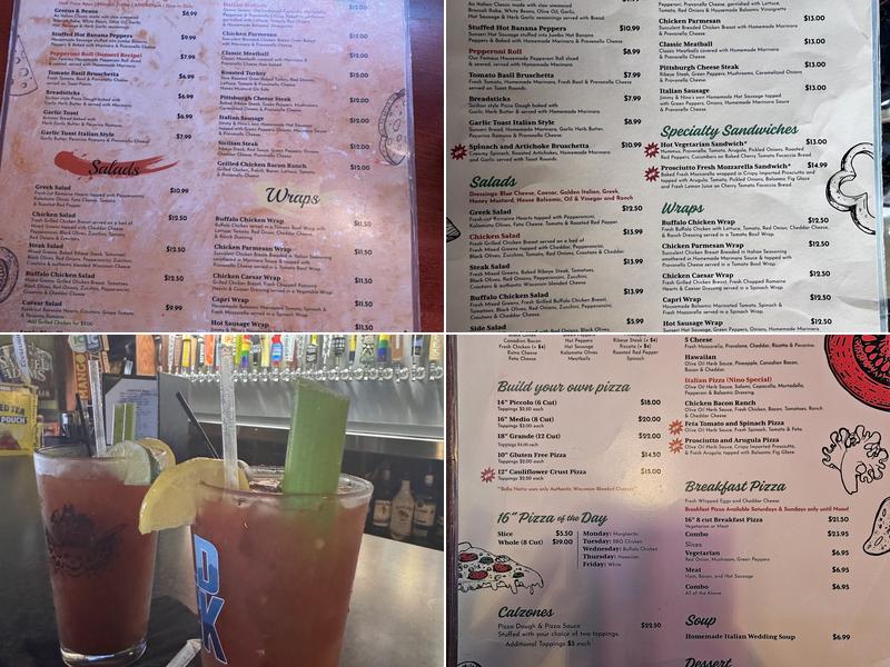 Bella Notte Menu