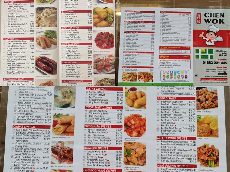 Chen Wok Menu