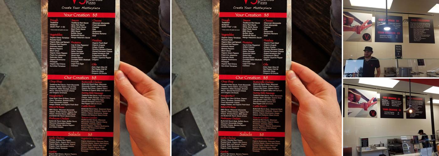 V3 Flatbread Pizza Menu
