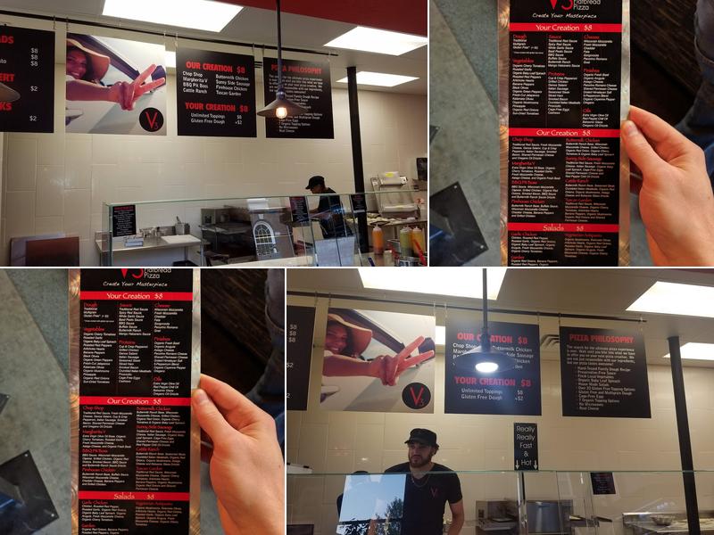 V3 Flatbread Pizza Menu