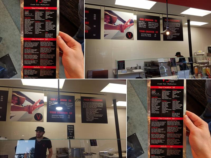 V3 Flatbread Pizza Menu