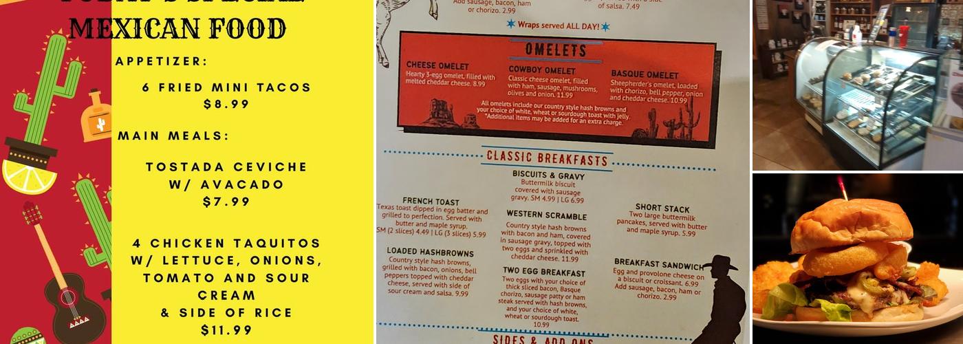 Moxie Java Bistro Menu