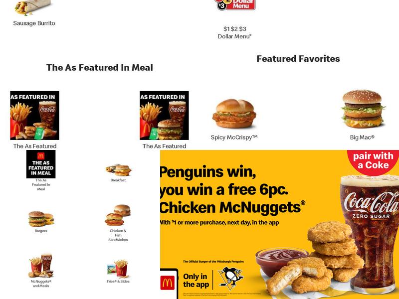 McDonald's Menu