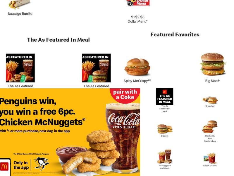McDonald's Menu