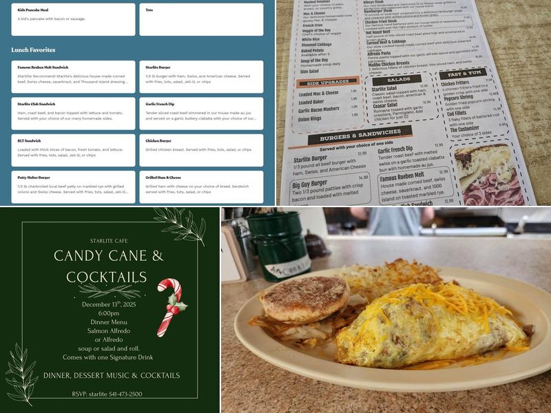 Starlite Cafe Menu