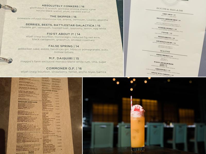 The Commoner Menu
