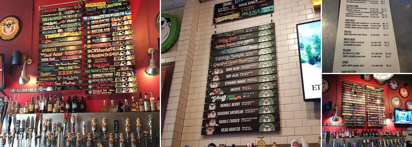 Fat Head's Saloon Menu