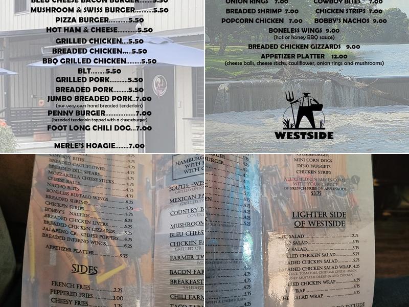 Westside Restaurant & Lounge Menu