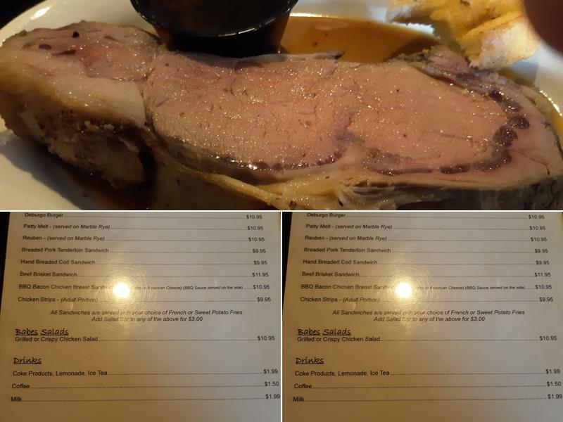 Babe's Steakhouses Menu