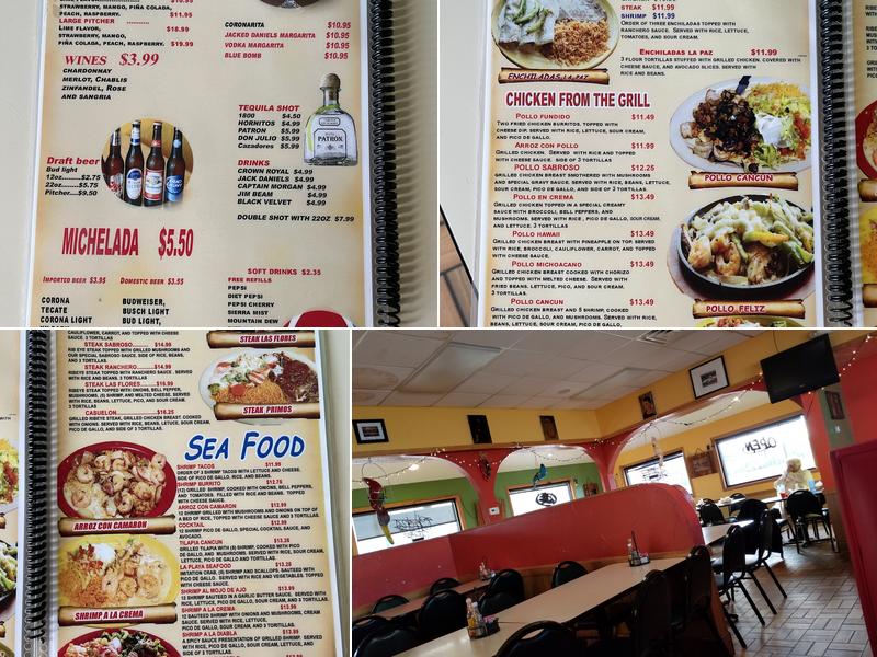 Las Flores Menu