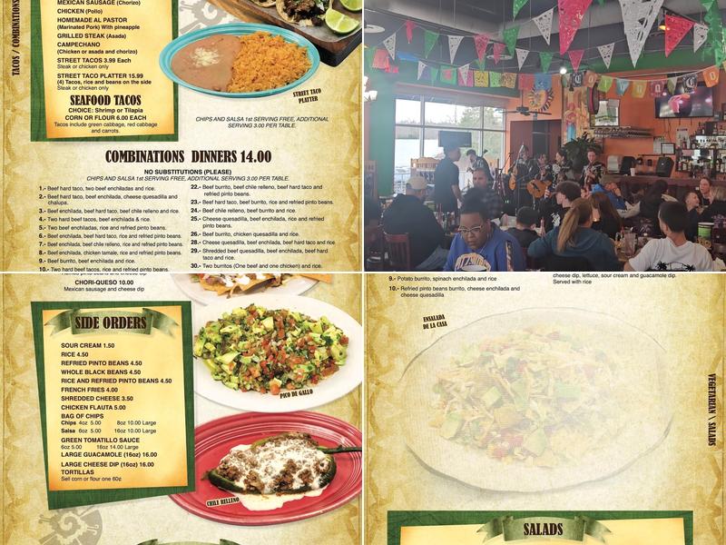 Rey Azteca Wilkinstownship Menu