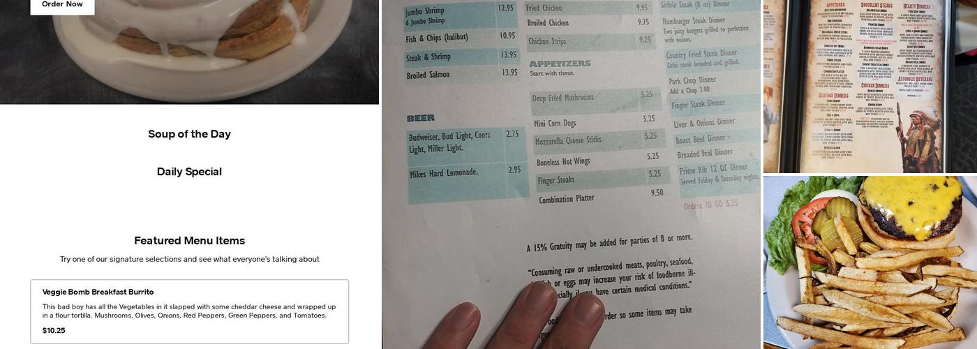 Martha's Cafe Menu