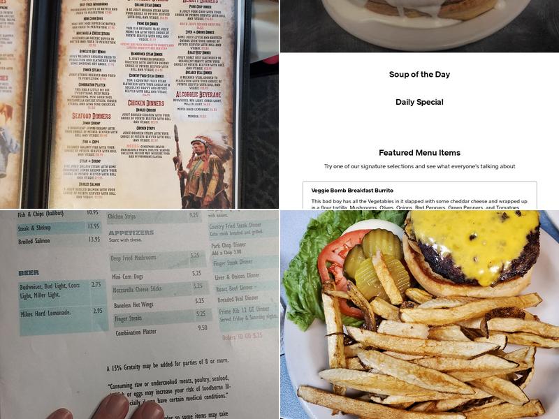 Martha's Cafe Menu