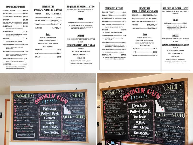 Smokin' Gun BBQ Menu